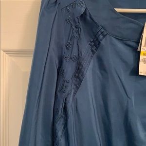 New! Maison Jules Blue Long Sleeve Dress